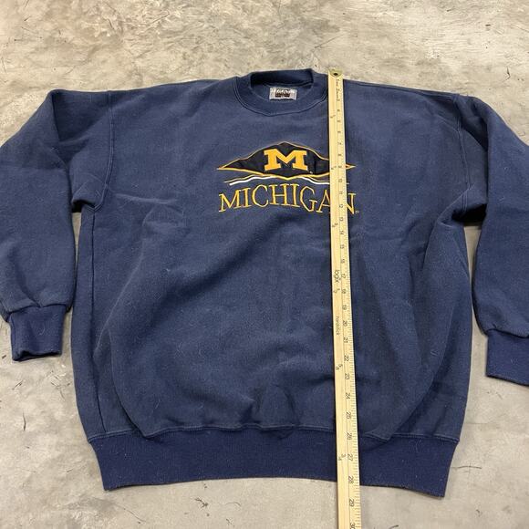 Vintage Legends Athletic Michigan Spellout Pullover Sweatshirt Size XXL - Picture 2 of 7